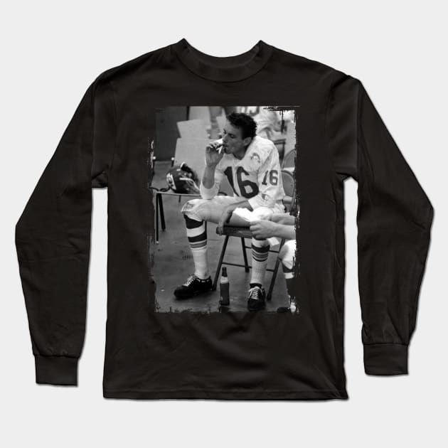 Len Dawson Vintage Long Sleeve T-Shirt by erd's